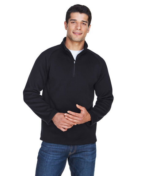 DEVON AND JONES Adult Bristol Sweater Fleece Quarter-Zip