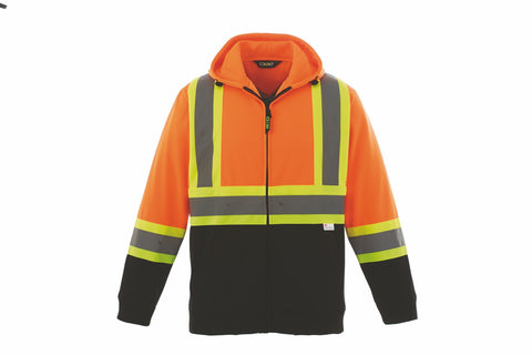 Freedom Men's Hi-Vis Full Zip Polyester Fleece Hoodie