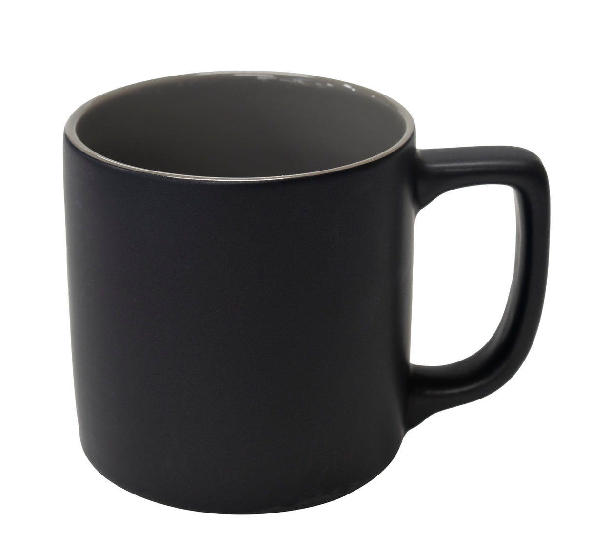 Arcadian 16oz two-tone matte ceramic mug black/grey in a Ripple box