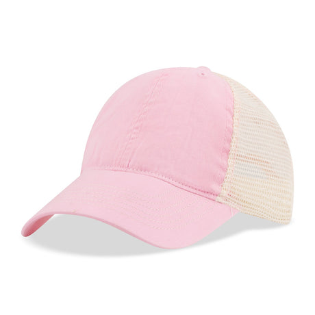 Bio-Washed Cotton Twill Front Cap w/Soft Mesh Sides & Back