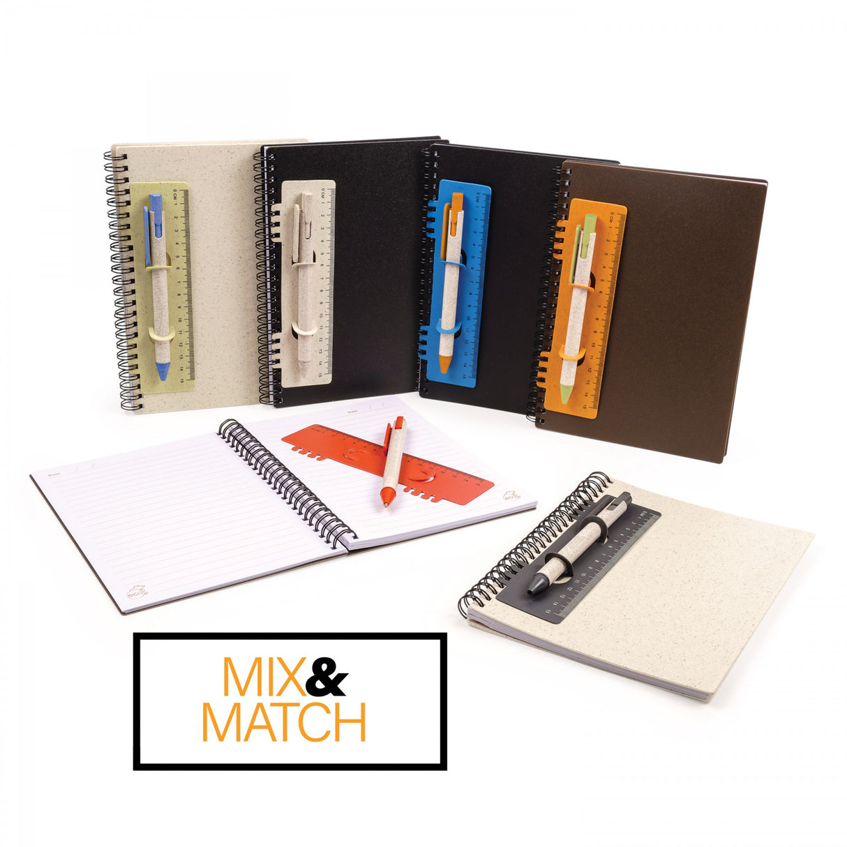 Bamboo X Coffee Recycled Journal/Pen Combo