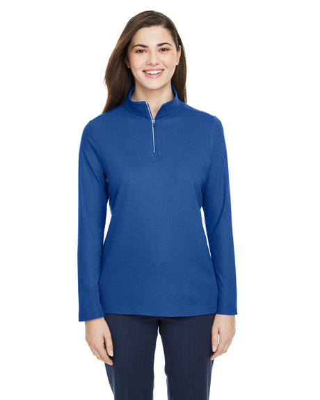 CORE 365 Ladies' Fusion ChromaSoft? Pique Quarter-Zip