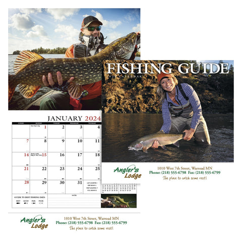 Fishing Guide Appointment Calendar - Stapled