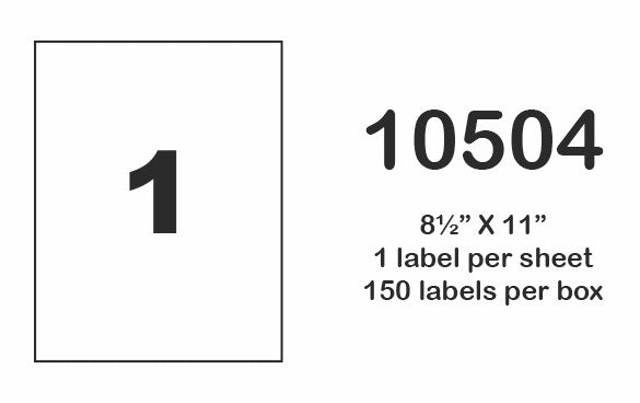 ZERO WASTE Laser Sheets- 100% recycled paper (8.5" x 11" -1 label per sheet)