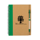 Eco-inspired Spiral Notebook & Pen