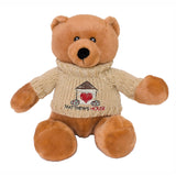 11" Sammy Bear w/Hand Knit Embroidered Sweater