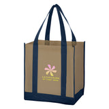 000440 Non-woven Two-tone Shopper Tote Bag