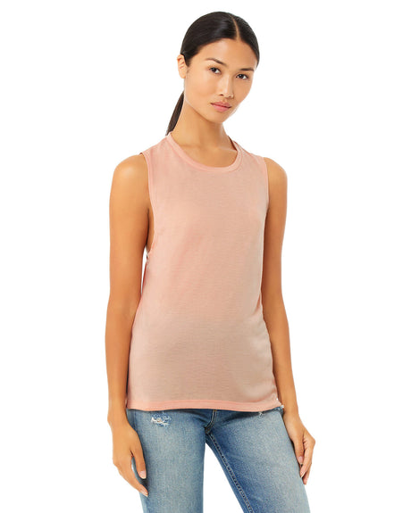 BELLA+CANVAS Ladies' Flowy Scoop Muscle Tank