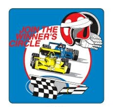 Eco-Friendly Permanent Roll Stickers (3" x 3" Square)