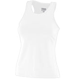 Ladies Poly/Spandex Solid Racerback Tank