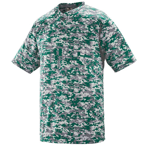 Youth Digi Camo Wicking Two-Button Jersey