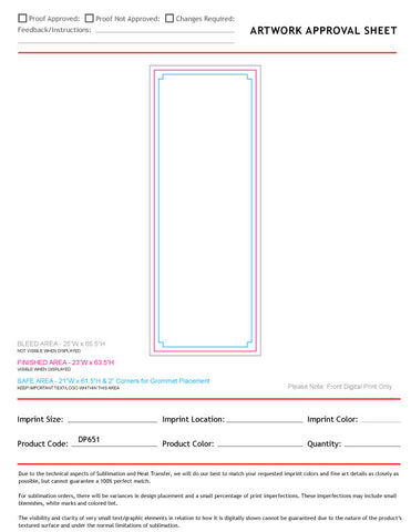 Econo, Cost Effective Advertising Banner with Graphics, X-Stand and Bag, 23x64, Easy to setup