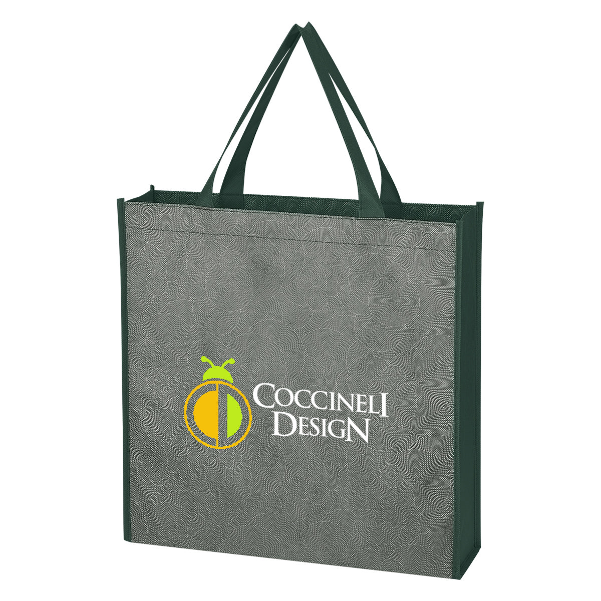 Silver Swirls Non-woven Tote Bag