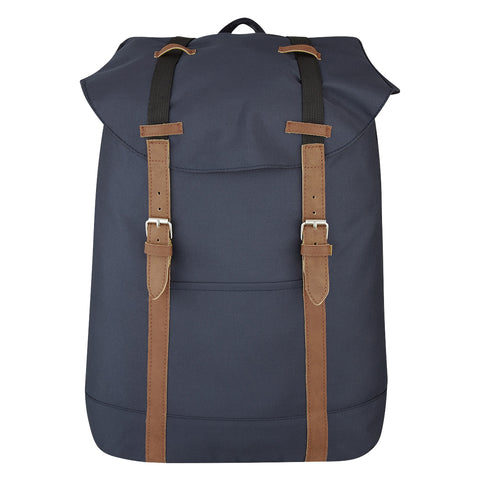 Flap Drawstring Backpack
