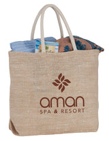 Herringbone Jute Tote