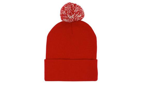 000968 Acrylic Toque Beanie w/Pom Pom