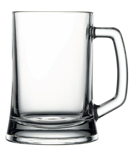 ~ Kassel 16.75oz heavy base clear glass handled mug - Bulk Packaging/Pallet
