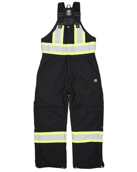 Berne Apparel Men's Safety Striped Arctic Insulated Bib Overall