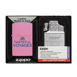 Matte Zippo® Lighter & Rechargeable Electric Lighter Insert Gift Set