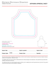 Domestic made Kids Bib Apron, 17x19, No Pockets, Sublimated, White or Stock Colored ties