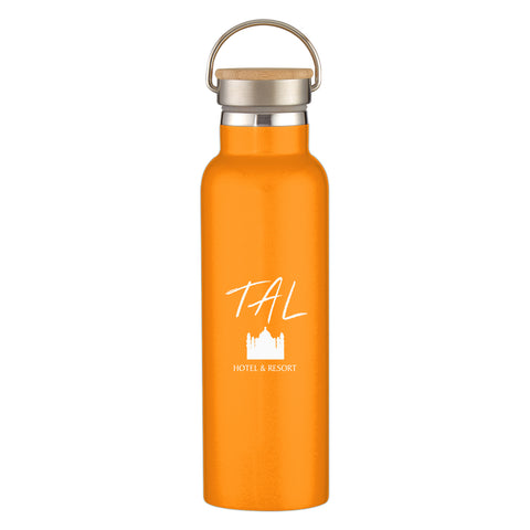 21 Oz. Liberty Stainless Steel Bottle With Wood Lid