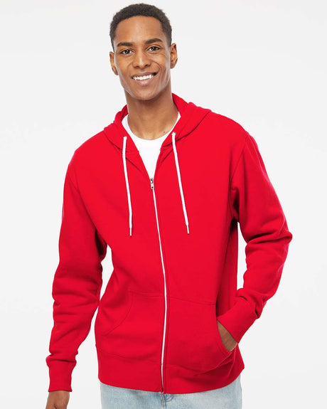 Independent Trading Co. Unisex Lightweight Full-Zip Hooded Sweatshirt