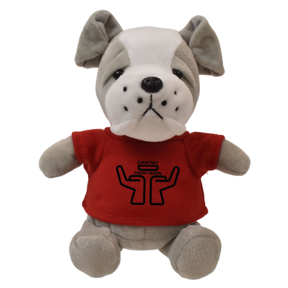 6" Mini Me Gray Brooklyn Bulldog w/T-Shirt