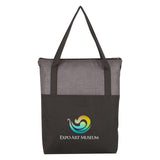 Crosshatch Non-woven Zippered Tote Bag