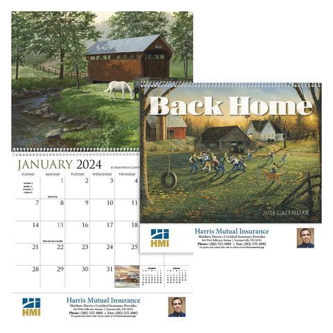 Back Home Appointment Calendar - Spiral