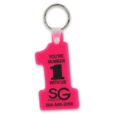Soft Squeezable Key Tag (Number 1)