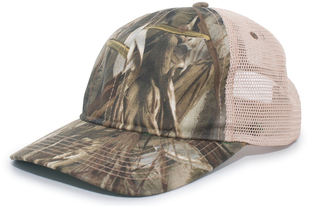 Vintage Camo Soft Trucker Snapback Cap