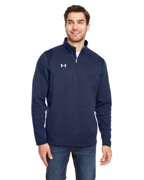UNDER ARMOUR Men's Hustle Quarter-Zip Pullover Sweatshirt