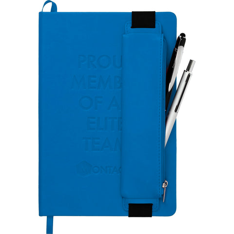 FUNCTION Office Hard Bound Notebook With Pen Pouch