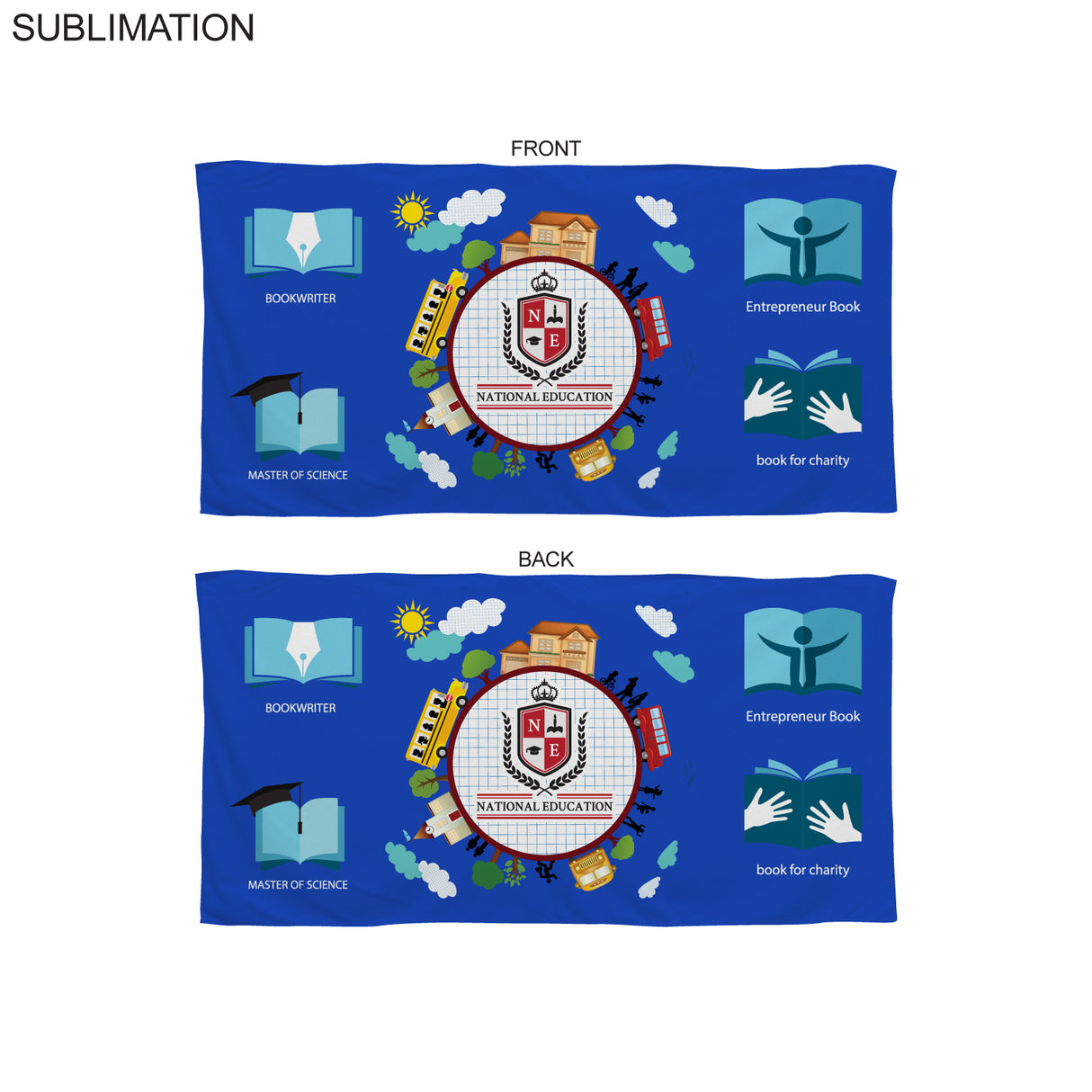 Colored Microfiber DriLite Terry Beach Towel, 30x60, Sublimated in Any PMS color Edge to Edge 2 side