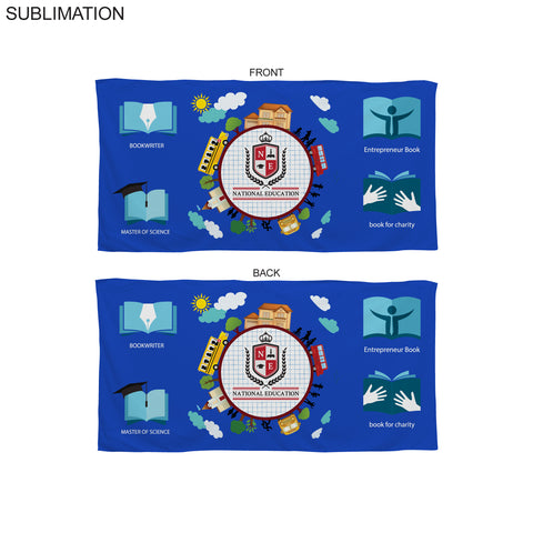 Colored Microfiber DriLite Terry Beach Towel, 30x60, Sublimated in Any PMS color Edge to Edge 2 side