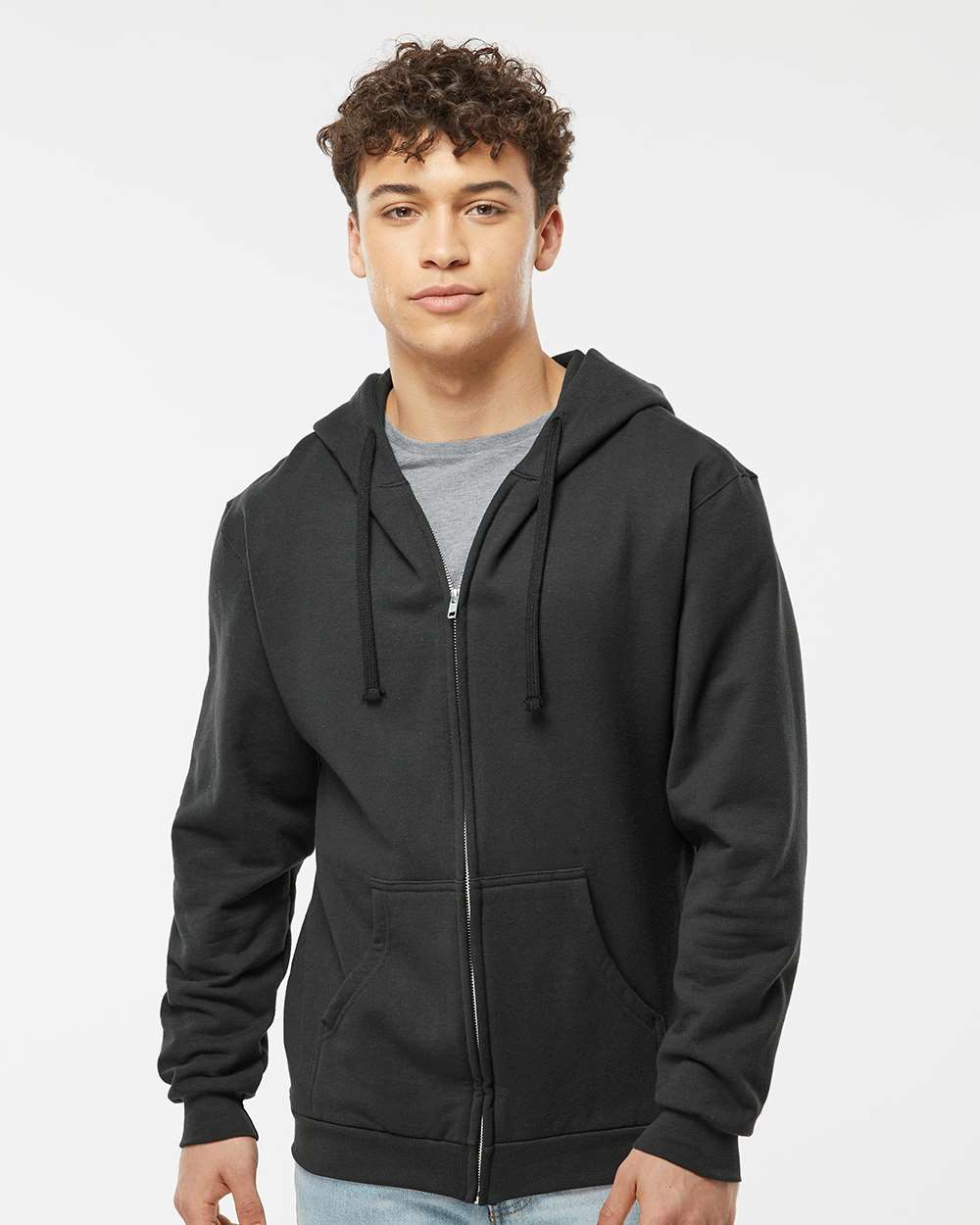Tultex® Unisex Full-Zip Hooded Sweatshirt