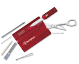 Swiss Army® Swisscard® Ruby Red Translucent Multi-Tool