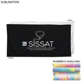 Colored Heaviest Plush Velour Terry Cotton Blend Beach Pool Towel, 30x60, Sublimated Edge to Edge