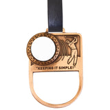 Golf Towel Holder with removable Digi-Cal Ball Marker, MADE IN CANADA