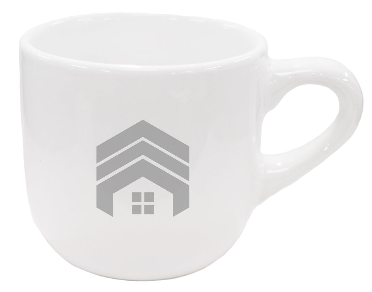 Wellington 3.5oz vitrified ceramic white espresso mug