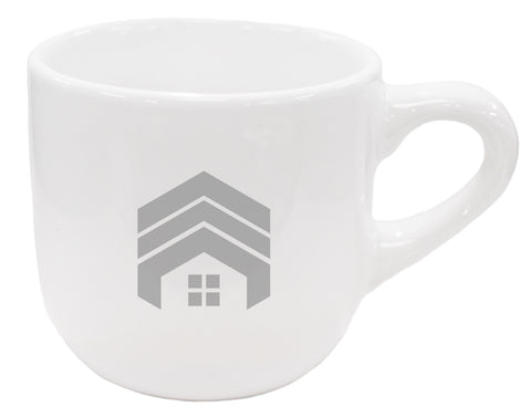 Wellington 3.5oz vitrified ceramic white espresso mug