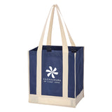 000440 Non-woven Two-tone Shopper Tote Bag