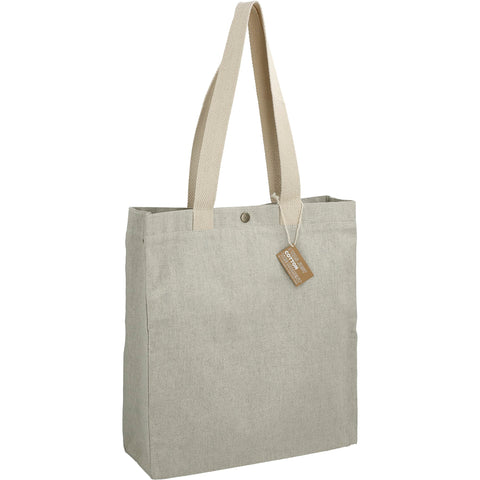 000382 Repose 10oz Recycled Cotton Box Tote w/Snap
