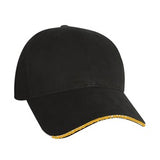 Constructed Mid Weight Brushed Cotton Twill Sandwich Cap