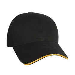 Constructed Mid Weight Brushed Cotton Twill Sandwich Cap