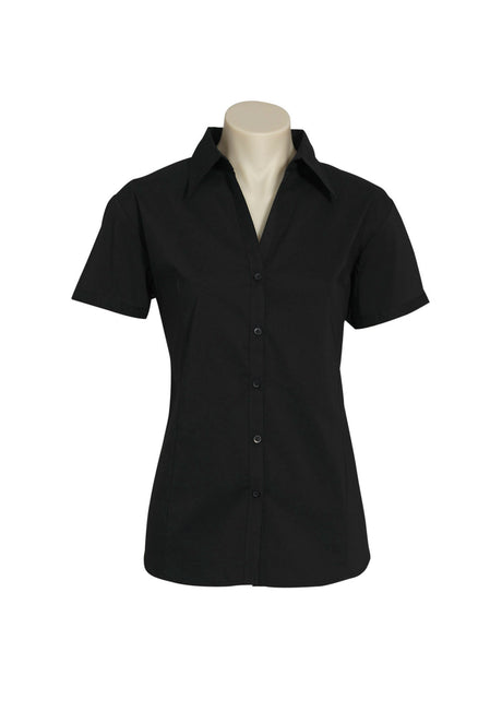 Metro Cotton-Rich Ladies' Short Sleeve Stretch Shirt