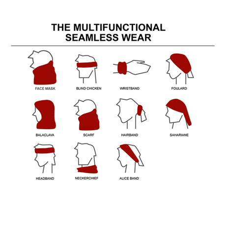 Sublimated BEST VALUE Lightweight Seamless Tubular Sports Headwear (Fandanna Bandanna)