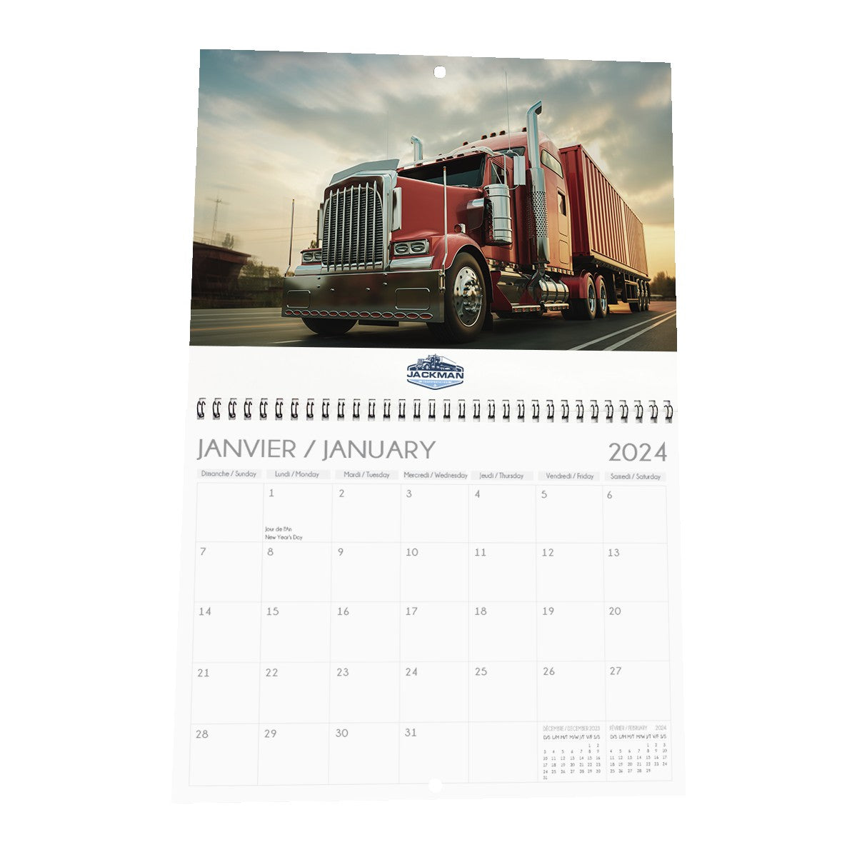 Coiled Appointment Wall Calendar