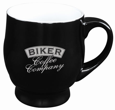 Black 2TONE black/white 16oz mug