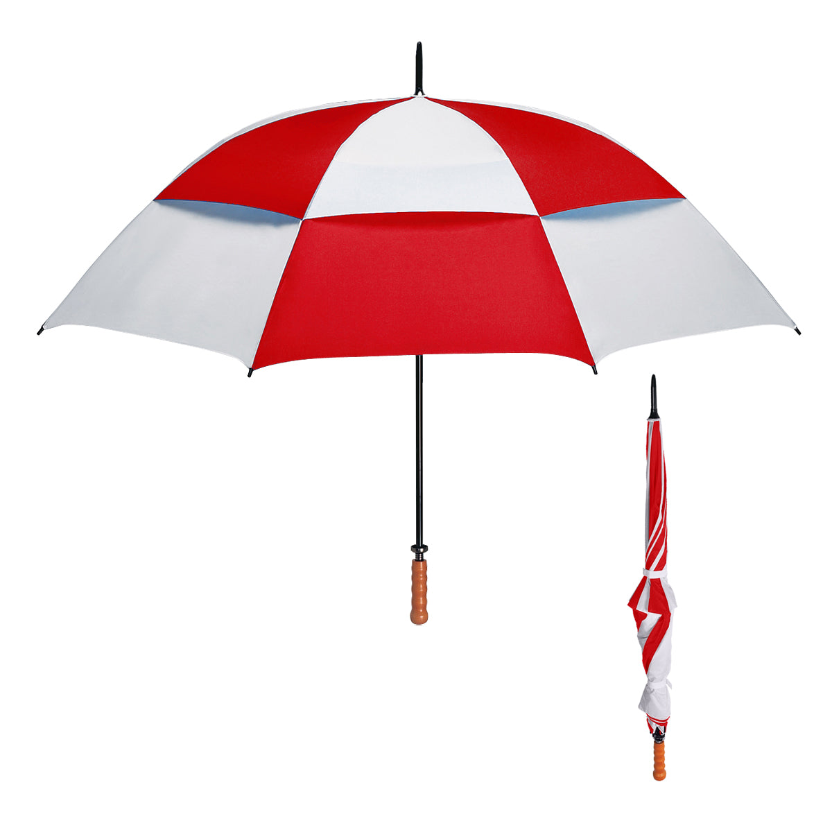 68" Arc Windproof Vented Umbrella